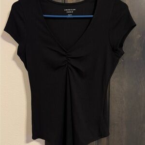 American Eagle Outfitters Black Short Sleeve Top